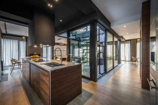 Luxury house office Interior